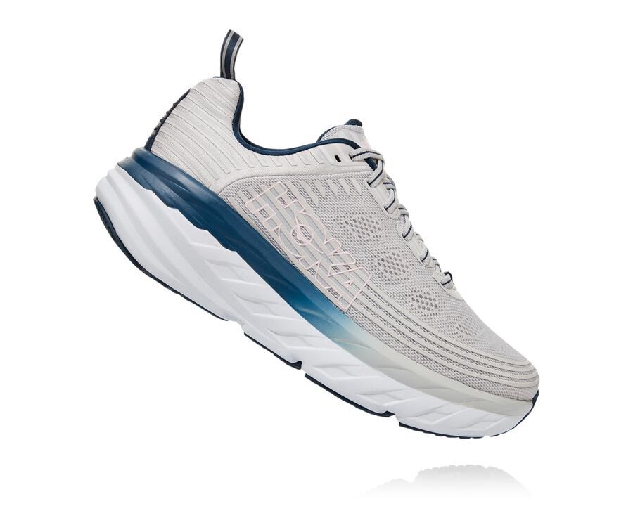 Hoka One One Vandresko Dame - Bondi 6 - Grå - 324815XOH